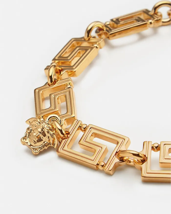 Versace Bracelets WomenMen Greca Bracelet Warm Gold