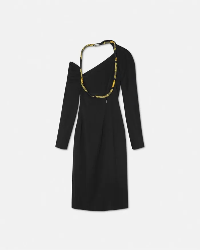 Versace Dresses Women La Coupe Des Dieux Midi Dress Black