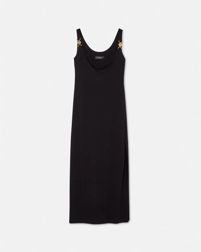 Versace Dresses Women Medusa 03995 Long Dress Black