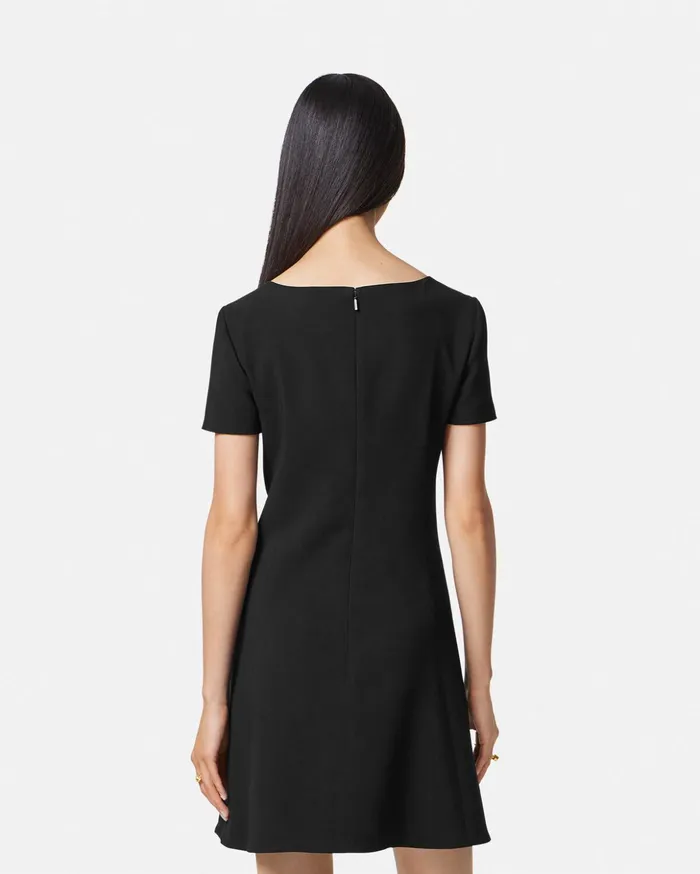 Versace Dresses Women Medusa 03995 ShortSleeved Mini Dress Black