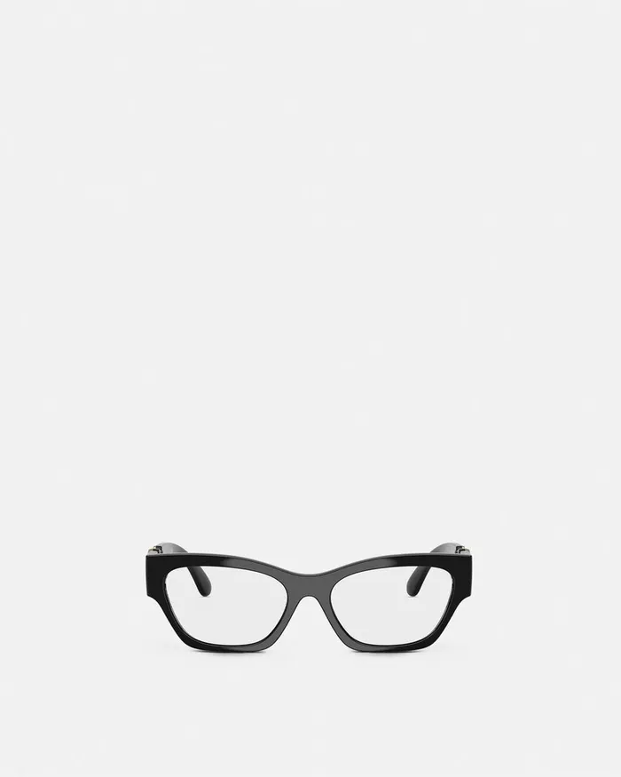 Versace Eyeglass Frames Women Medusa Biggie CatEye Glasses Blackgold