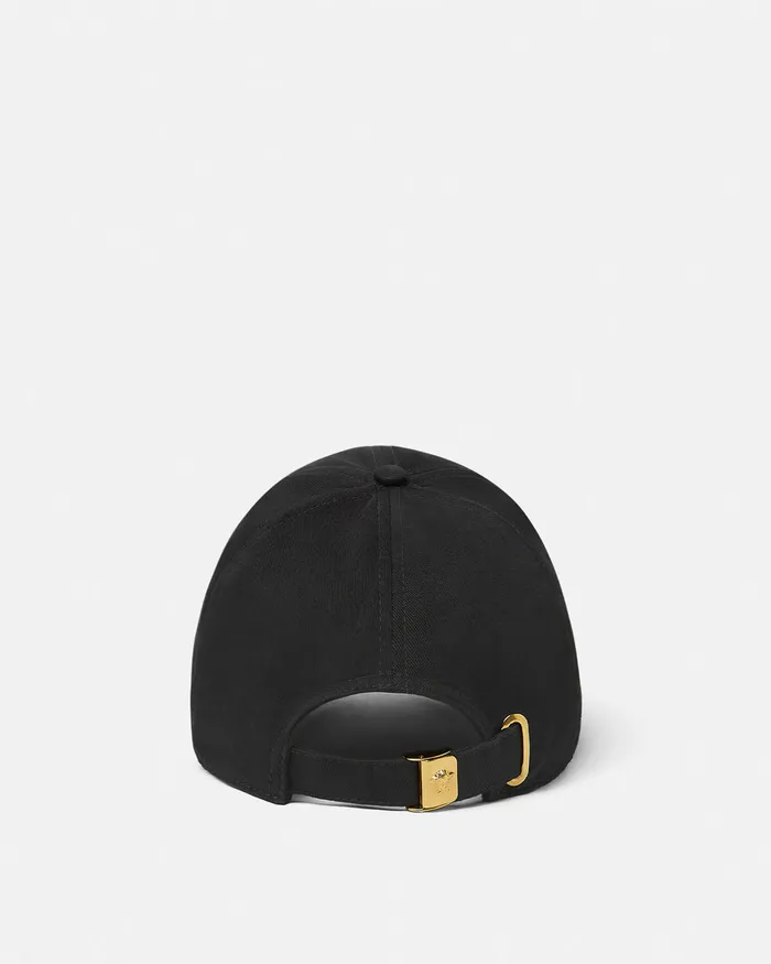 Versace Hats and Caps WomenMen Pride Embroidered Logo Baseball Cap Black