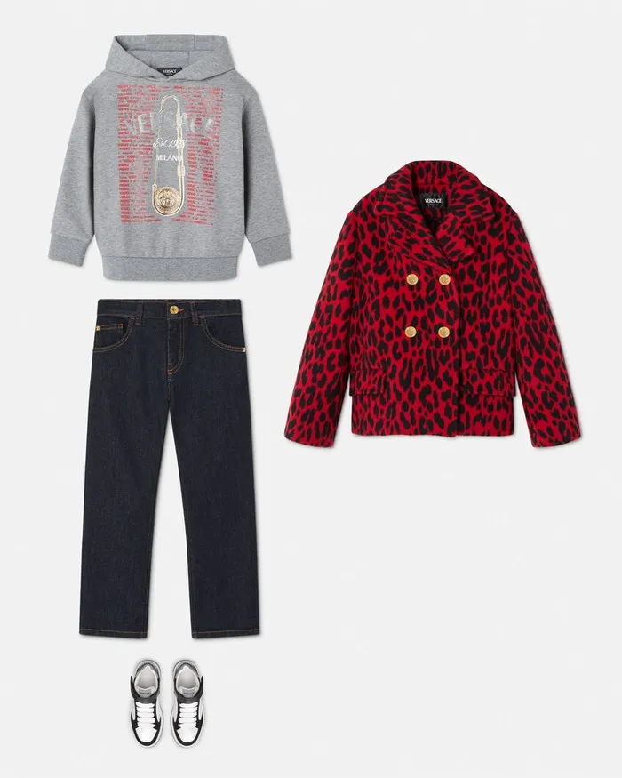Versace Knitwear and Sweatshirts Kids TShirt Gray