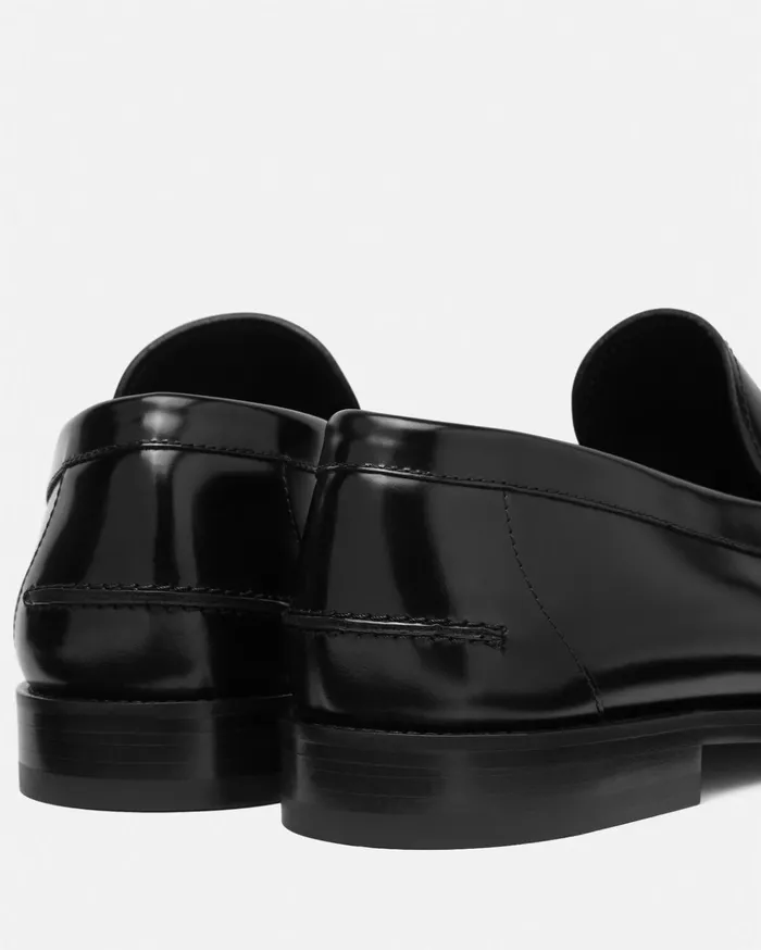 Versace Loafers and Slippers Men Medusa 03995 Loafers Blacksilver