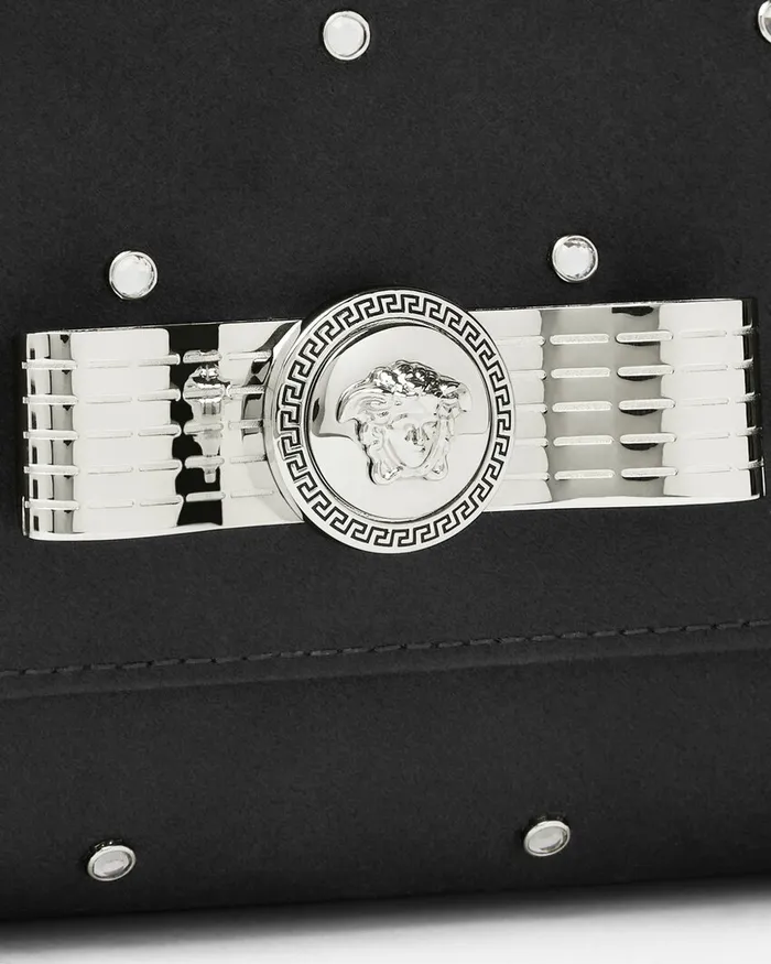 Versace Mini Bags and Clutches Women Cielo Stellato Gianni Ribbon Clutch Blacksilver