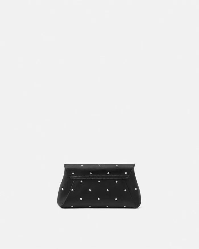 Versace Mini Bags and Clutches Women Cielo Stellato Gianni Ribbon Clutch Blacksilver