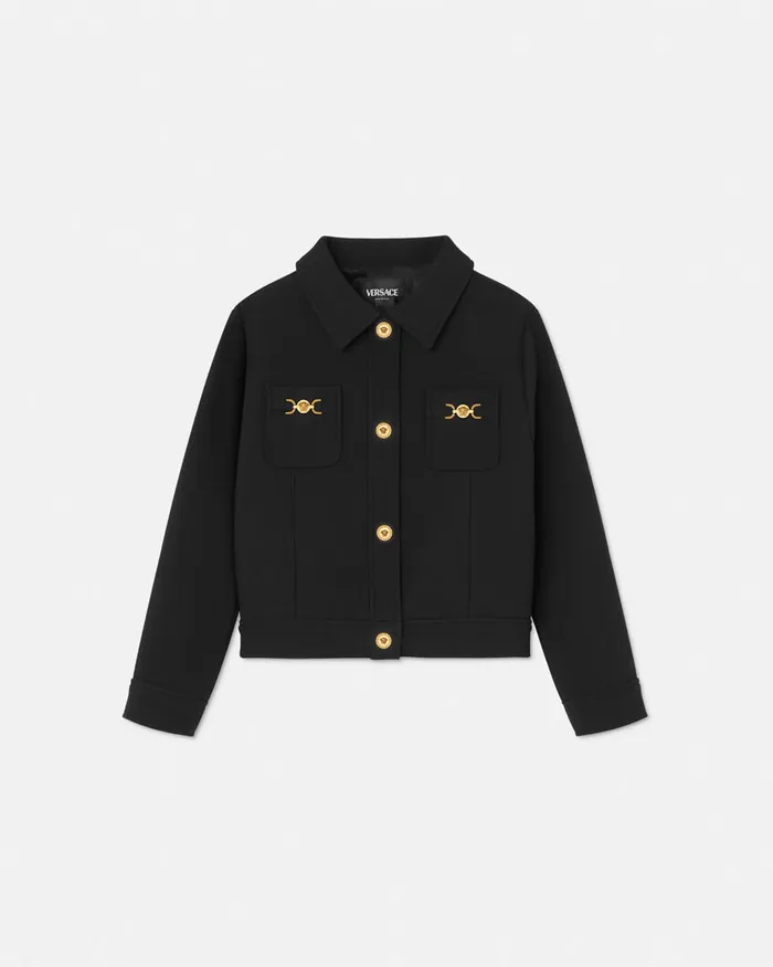 Versace Outerwear Kids Medusa 03995 Jacket Black