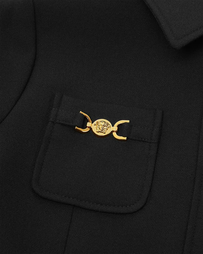Versace Outerwear Kids Medusa 03995 Jacket Black