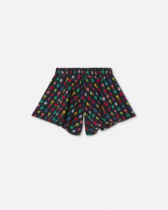 Versace Pants and Skirts Kids Falling Flowers Baby Shorts Print