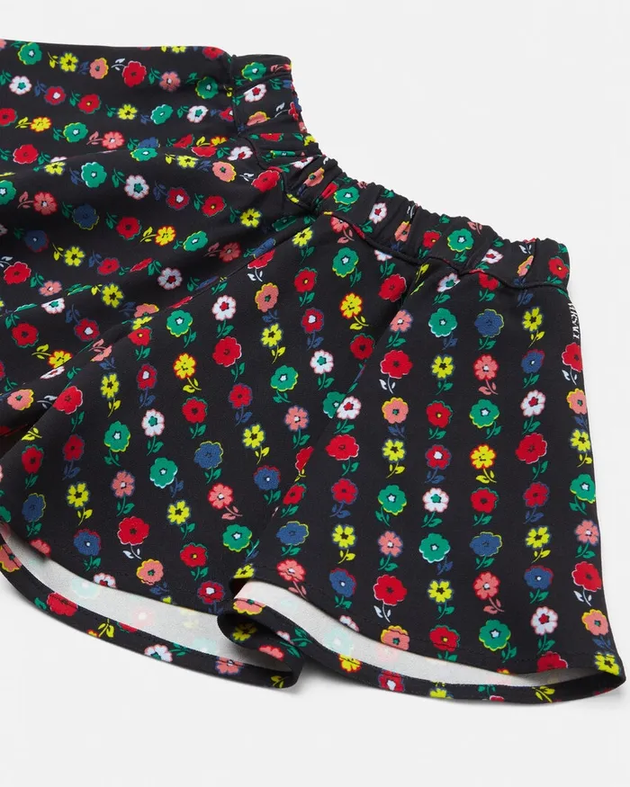 Versace Pants and Skirts Kids Falling Flowers Baby Shorts Print