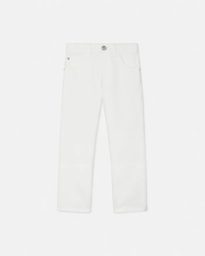 Versace Pants and Skirts Kids Jeans White