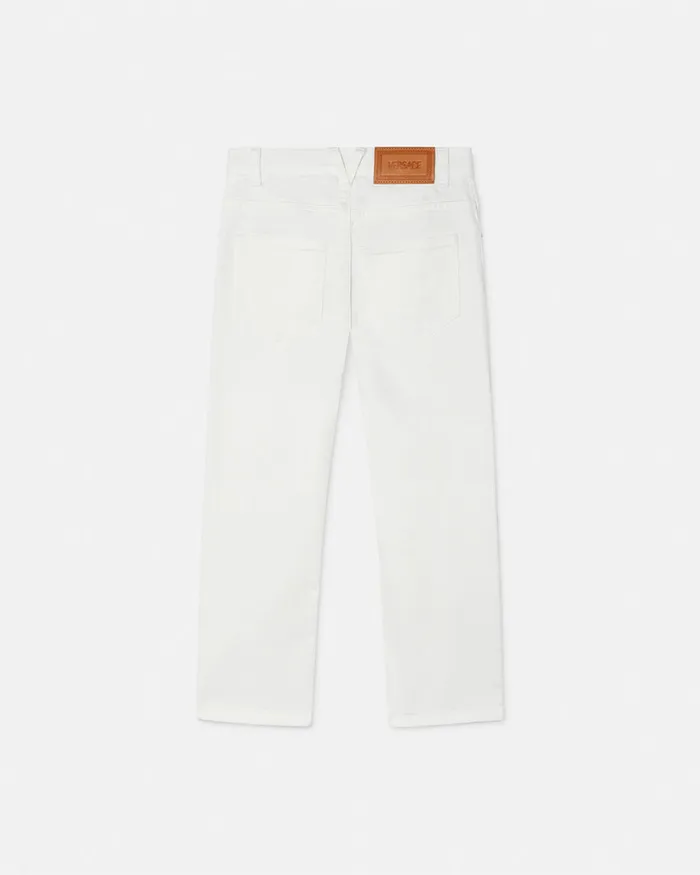 Versace Pants and Skirts Kids Jeans White