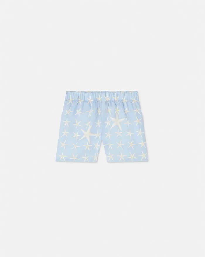 Versace Pants Kids Stella Marina Baby Shorts Light Blue