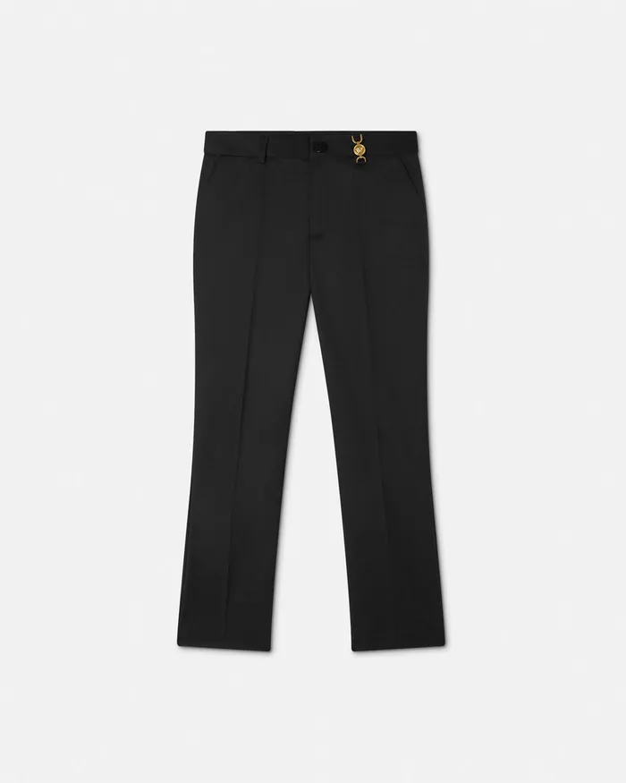 Versace Pants Kids WoolBlend Pants Black