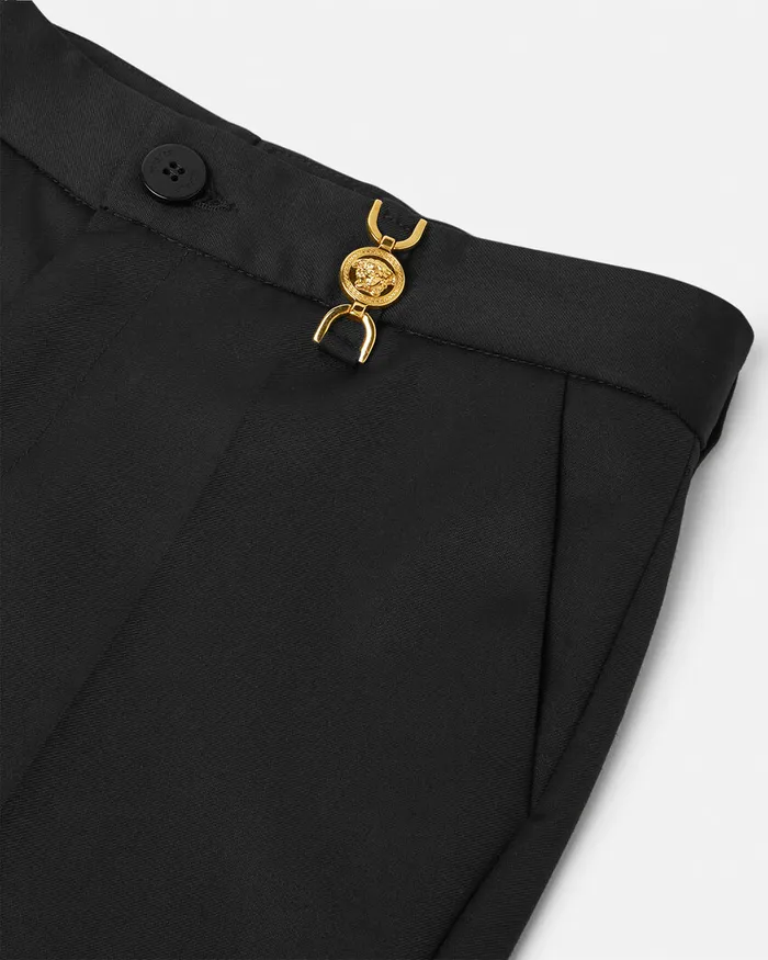 Versace Pants Kids WoolBlend Pants Black