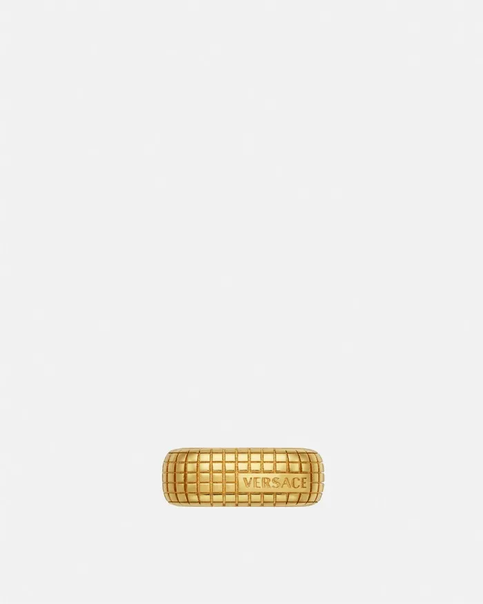 Versace Rings MenWomen Dylos Ring Light Gold