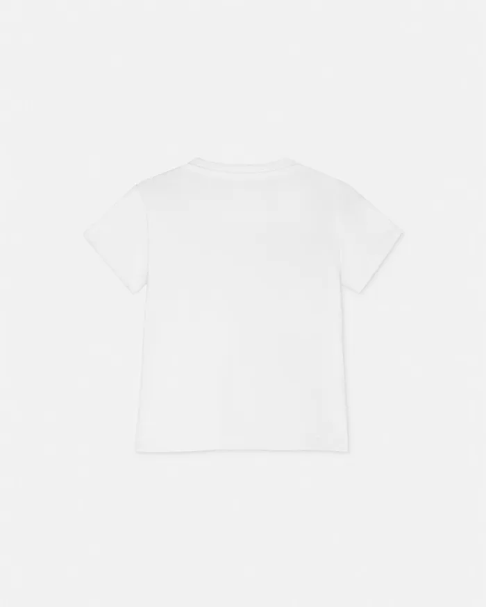 Versace Shirts and Tshirts Kids Falling Flowers Logo Baby TShirt Whiteprint