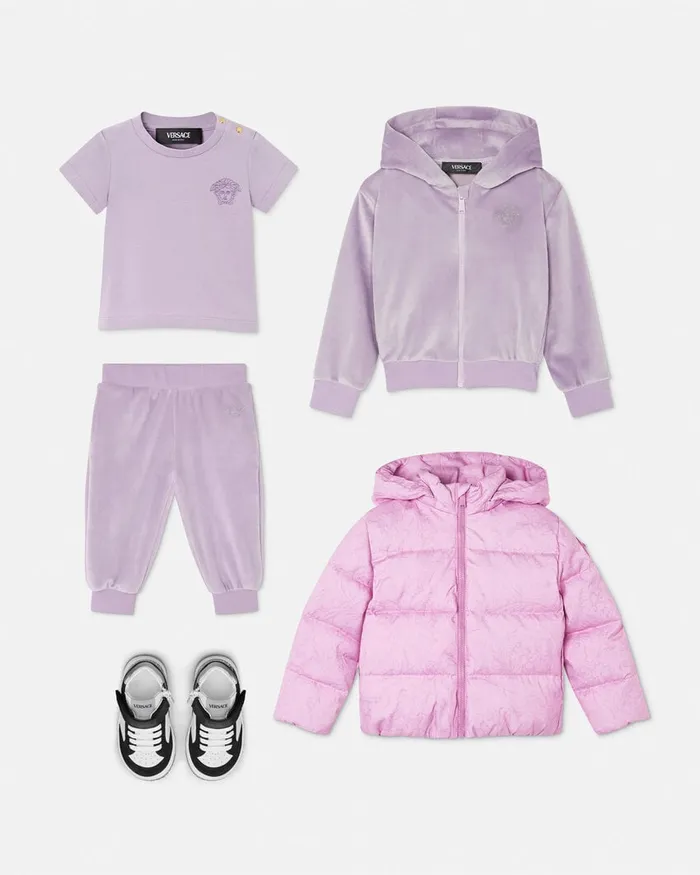 Versace Shirts and Tshirts Kids Medusa Baby TShirt Lilac