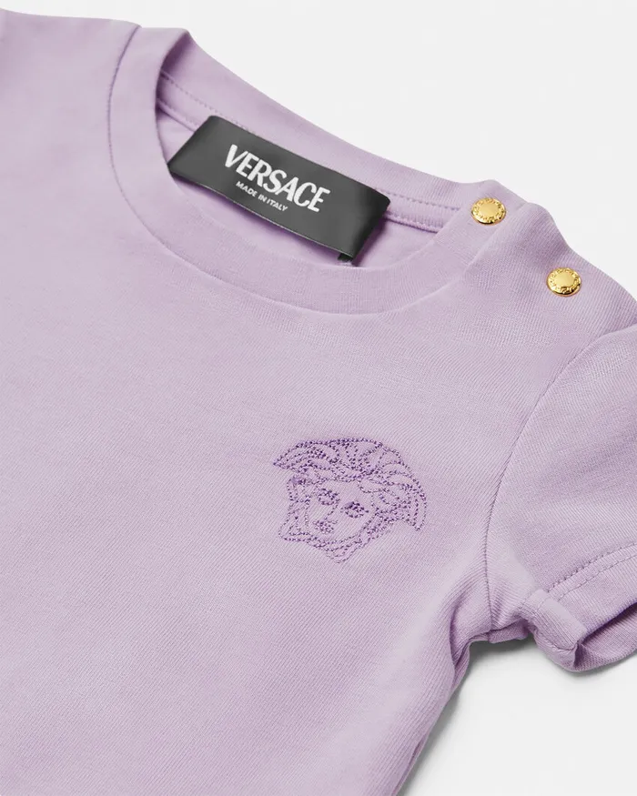 Versace Shirts and Tshirts Kids Medusa Baby TShirt Lilac