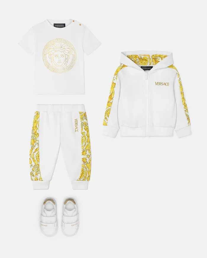 Versace Shirts and Tshirts Kids Medusa Baby TShirt Whiteprint