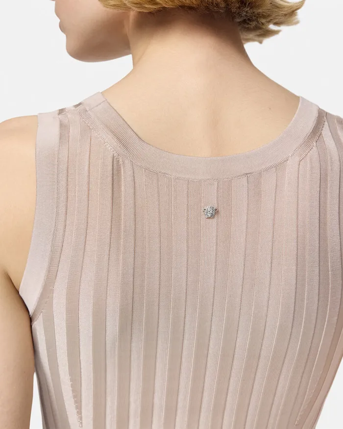 Versace Shirts and Tops Women Knit Tank Top Light Pink
