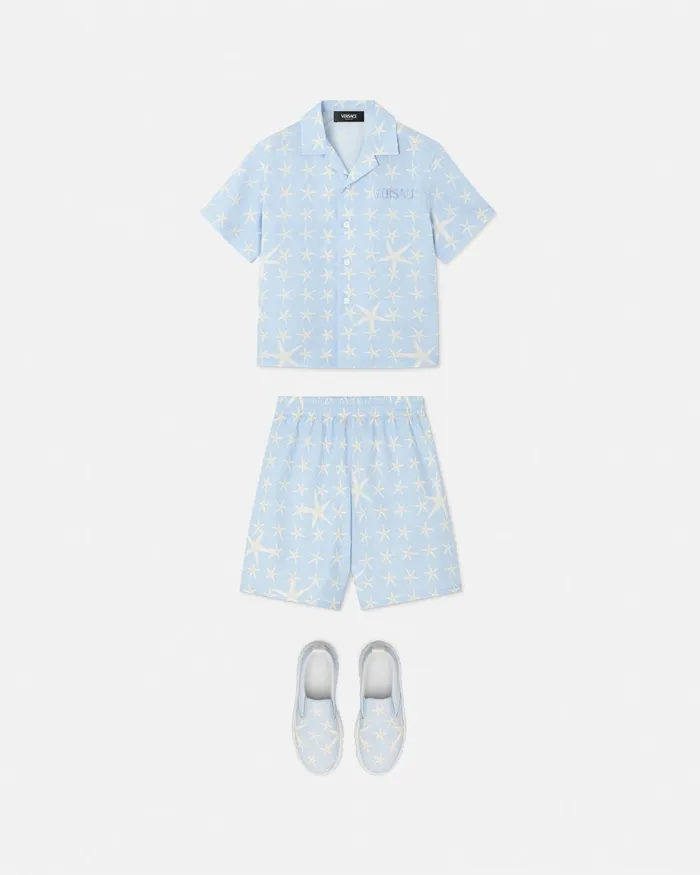 Versace Shirts Kids Stella Marina Shirt Light Blue