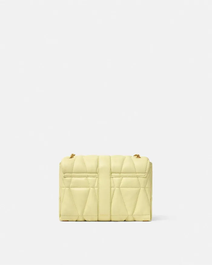 Versace Shoulder and Crossbody Women Kleio Quilted Shoulder Bag Yellow