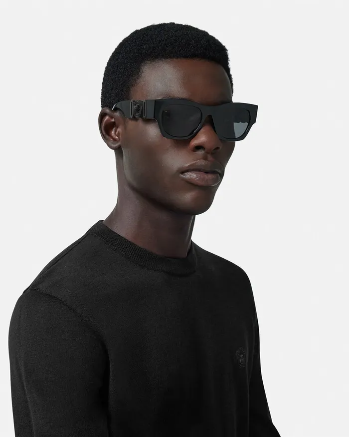 Versace Sunglasses Men Medusa Biggie Sunglasses Black