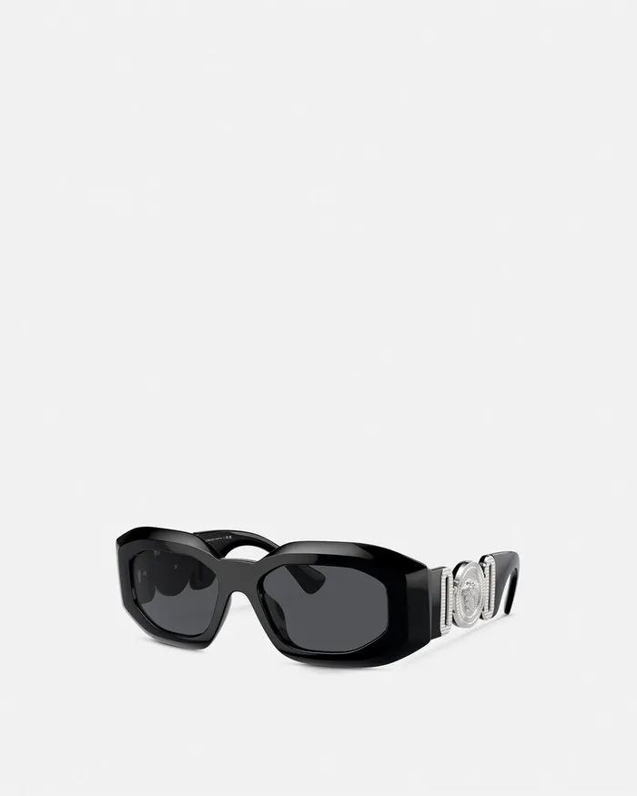 Versace Sunglasses MenWomen Maxi Medusa Biggie Sunglasses Blacksilver