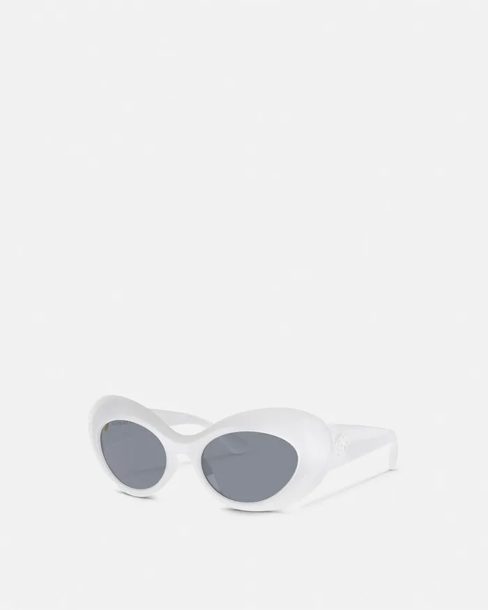 Versace Sunglasses Women Maxi La Medusa Oval Sunglasses Havana