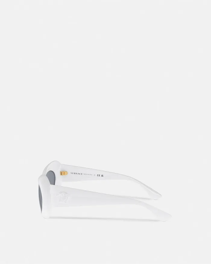 Versace Sunglasses Women Maxi La Medusa Oval Sunglasses Havana