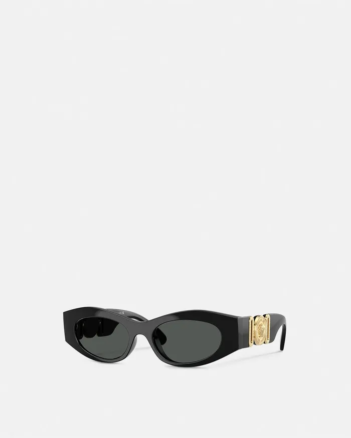 Versace Sunglasses Women Medusa Biggie CatEye Sunglasses Blackgold