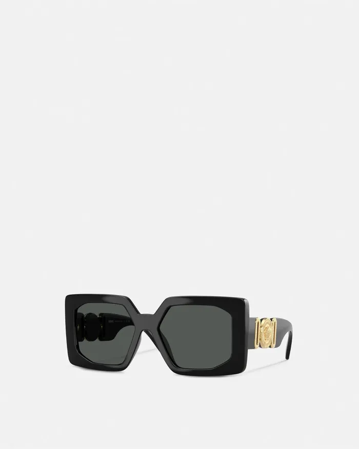 Versace Sunglasses Women Medusa Biggie Maxi Sunglasses Blackgold