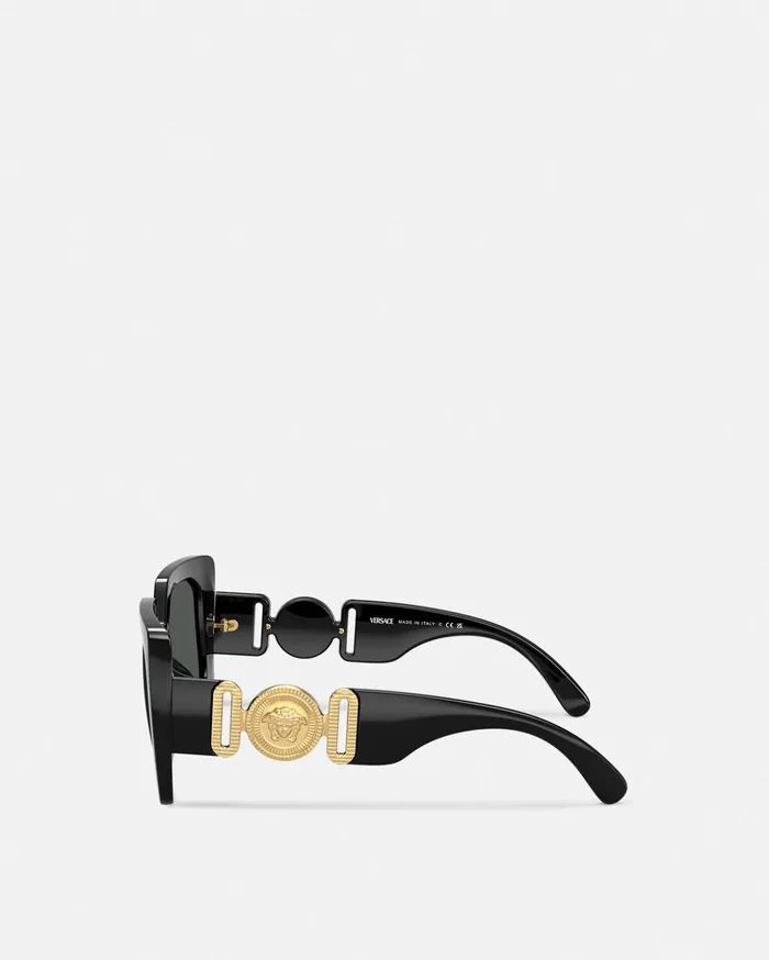 Versace Sunglasses Women Medusa Biggie Maxi Sunglasses Blackgold