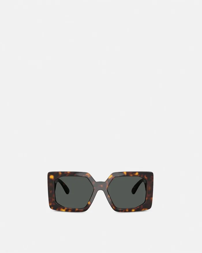 Versace Sunglasses Women Medusa Biggie Maxi Sunglasses Havana