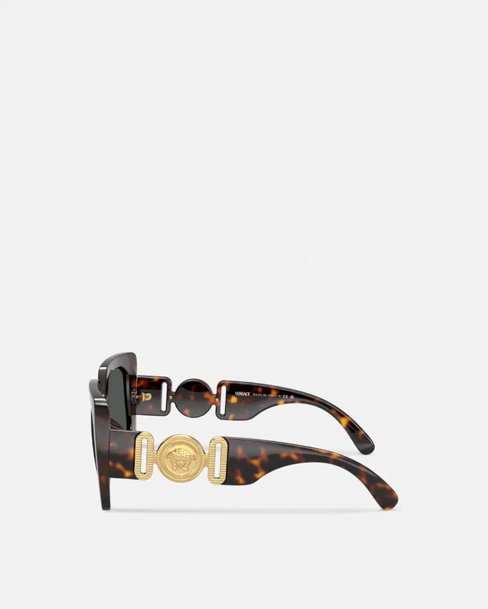 Versace Sunglasses Women Medusa Biggie Maxi Sunglasses Havana