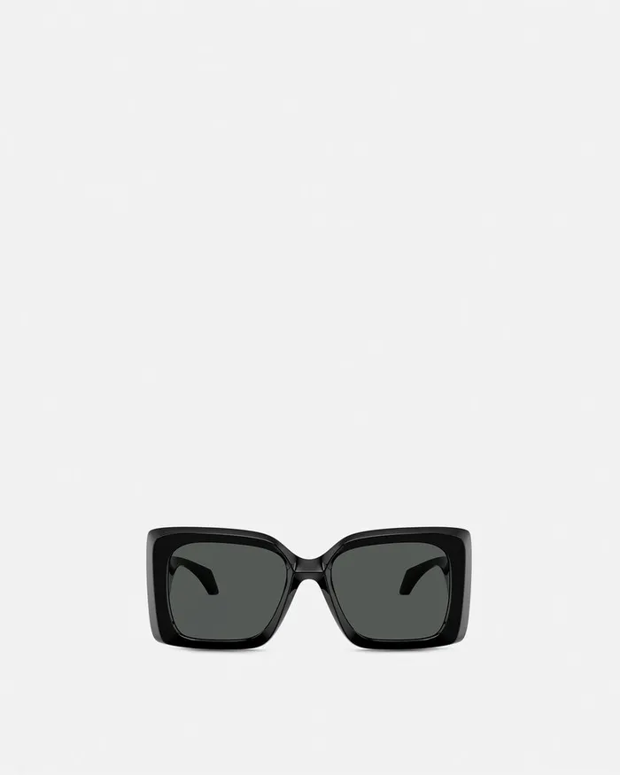 Versace Sunglasses Women Medusa Plaque Maxi Sunglasses Blackgold