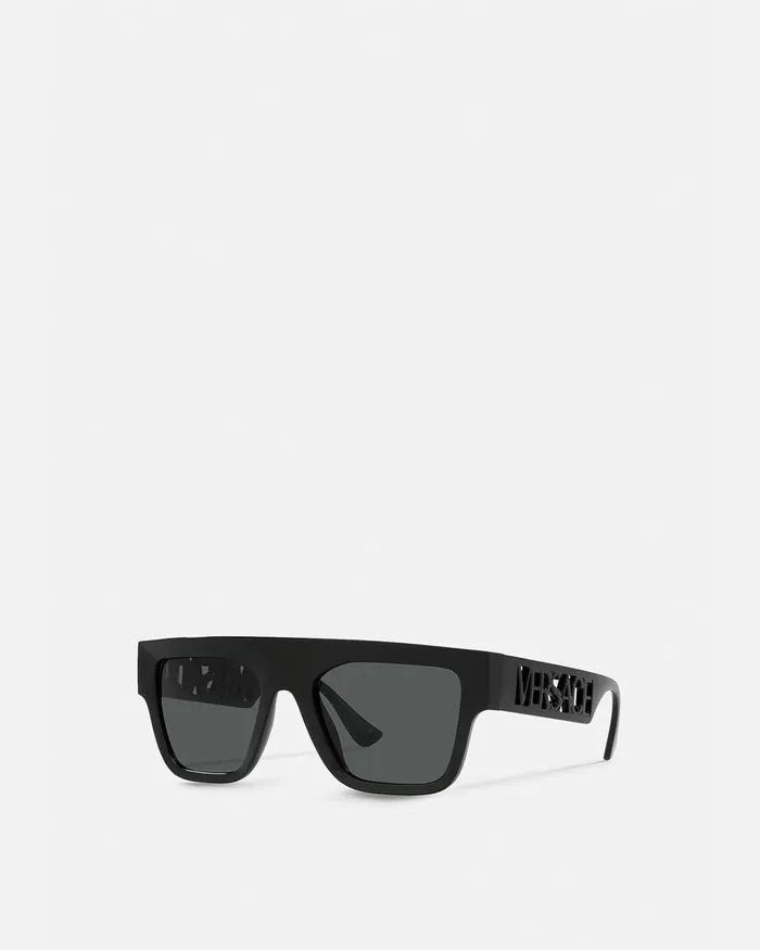 Versace Sunglasses WomenMen 90s Vintage Logo Sunglasses Black