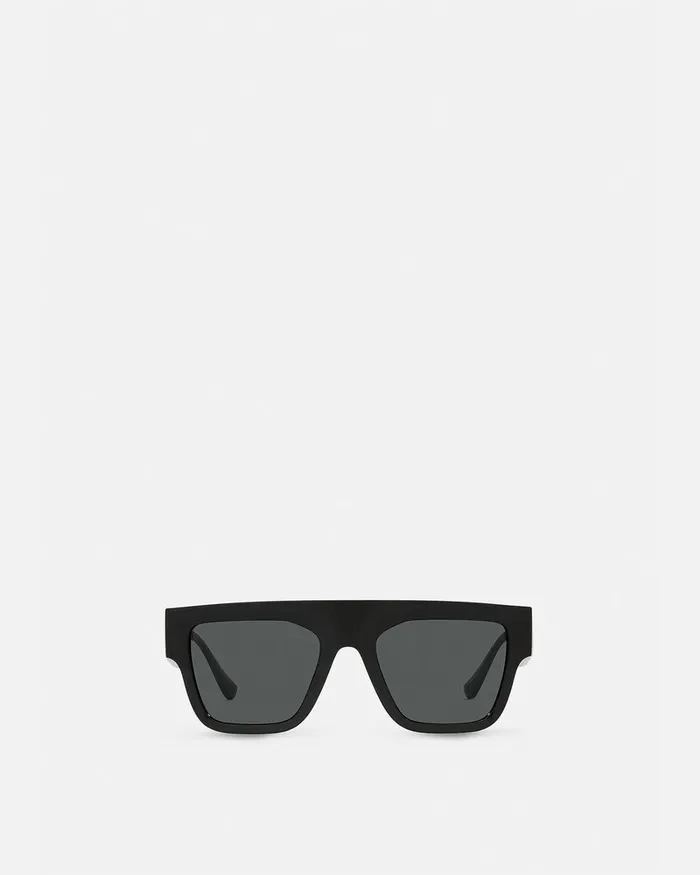 Versace Sunglasses WomenMen 90s Vintage Logo Sunglasses Black
