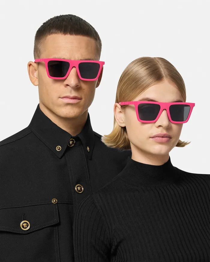 Versace Sunglasses WomenMen Greca Sunglasses Fuchsia