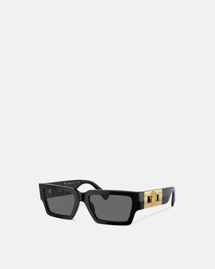 Versace Sunglasses WomenMen Medusa Deco Sunglasses Blackgold