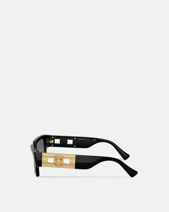 Versace Sunglasses WomenMen Medusa Deco Sunglasses Blackgold