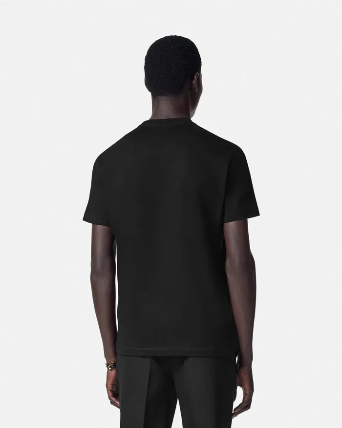 Versace TShirts and Polos Men Embroidered Medusa TShirt Black