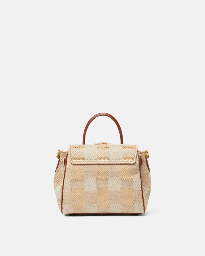 Versace Top Handle Women La Medusa Small Handbag Beige