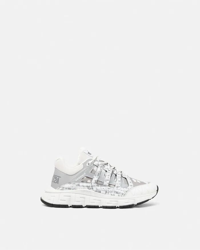 Versace Trigreca Men Trigreca Sneakers Whitesilver