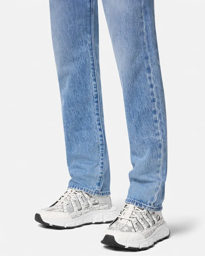Versace Trigreca Men Trigreca Sneakers Whitesilver