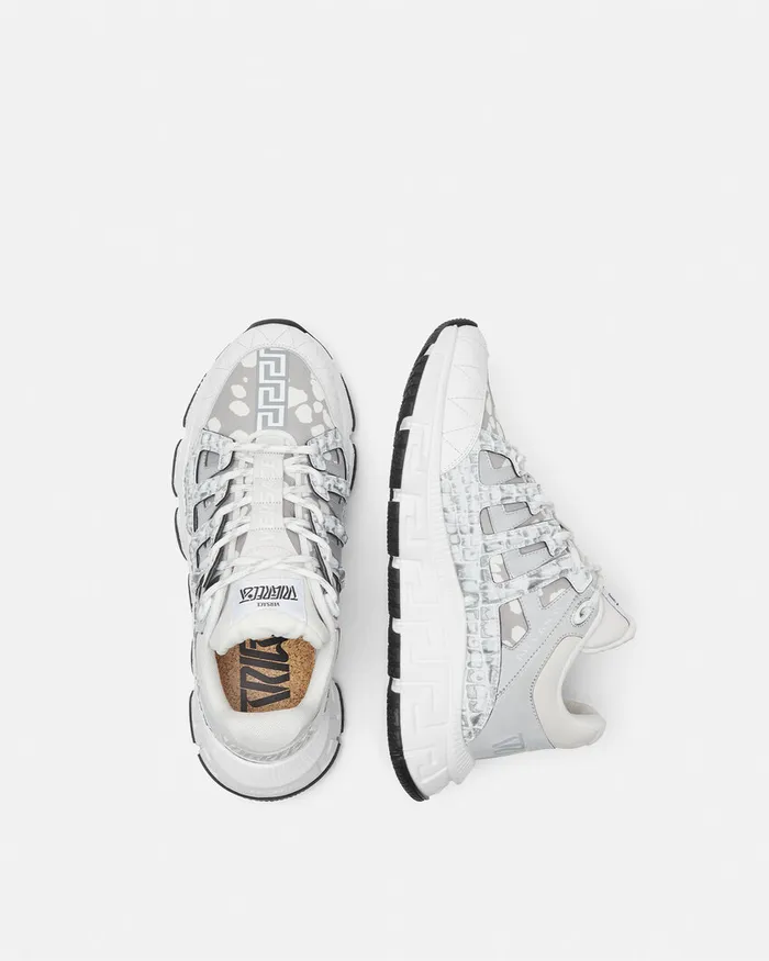 Versace Trigreca Men Trigreca Sneakers Whitesilver