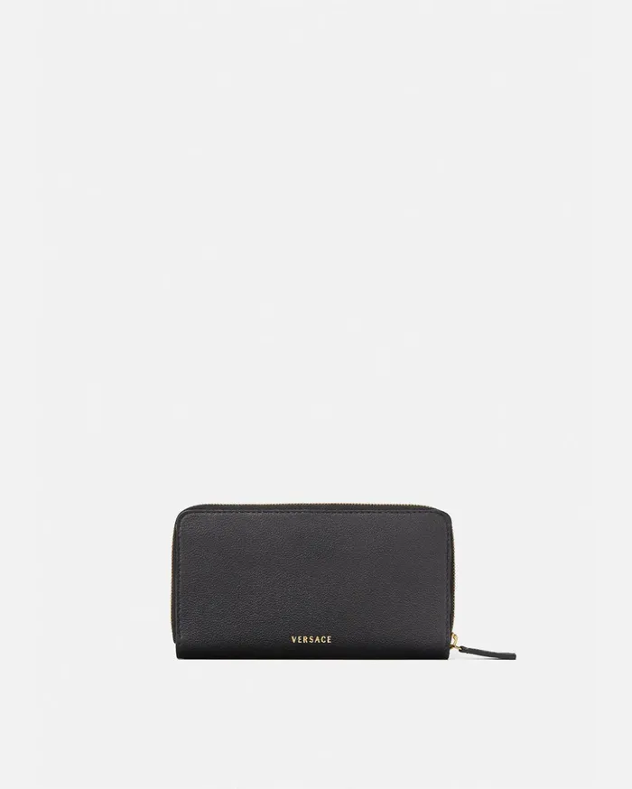 Versace Wallets Women La Medusa Long Wallet Black