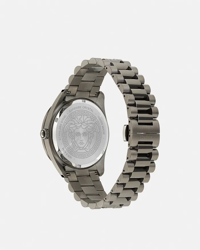 Versace Watches Men VDome Watch Black