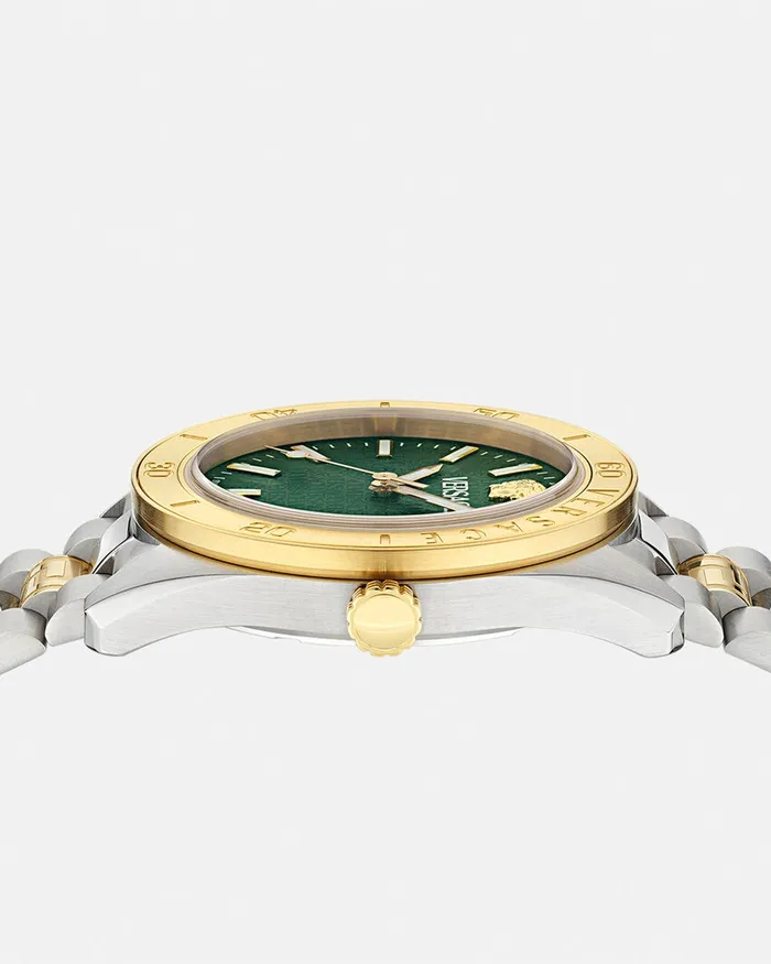 Versace Watches Men VDome Watch Goldsilver